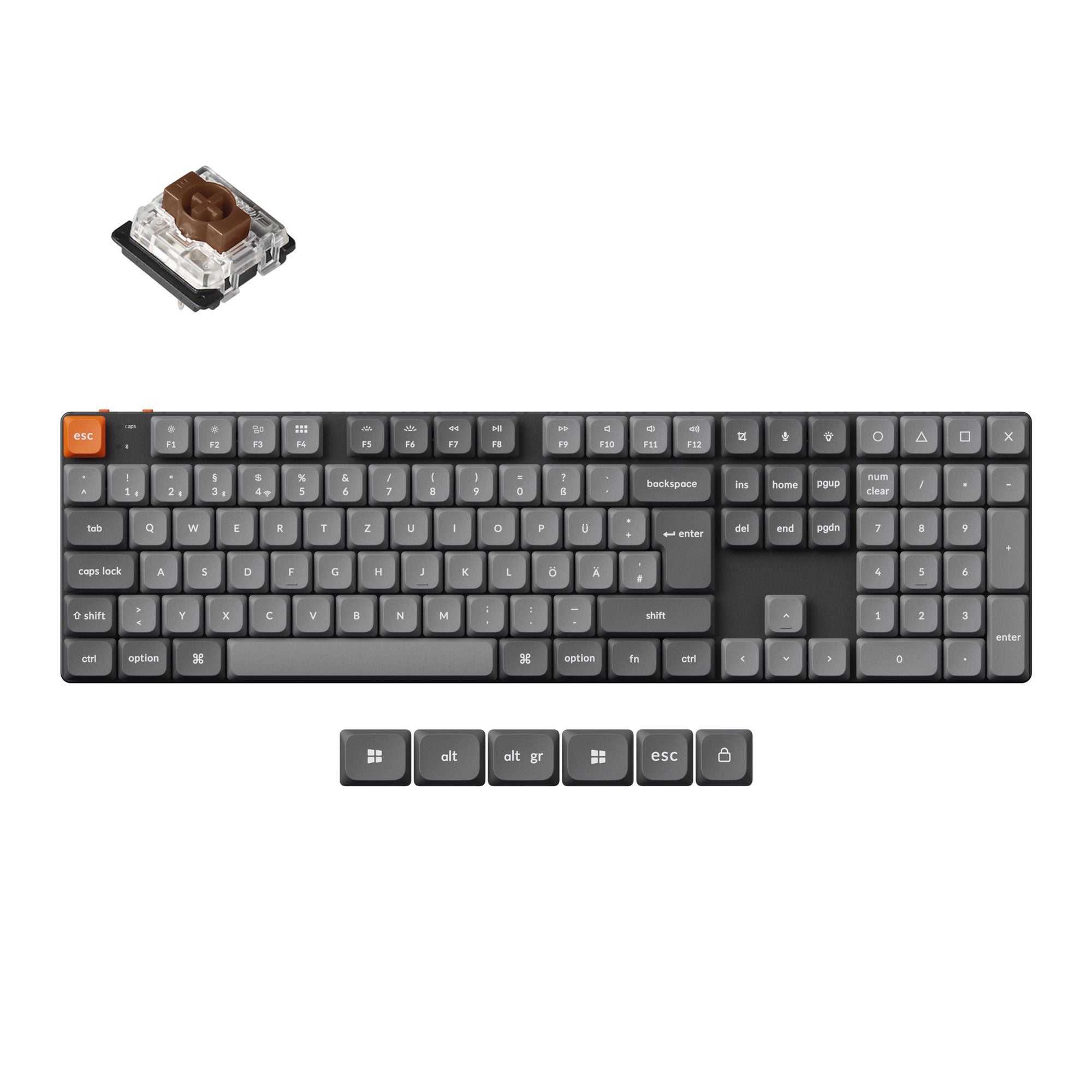 Keychron K5 Max QMK Wireless Custom Mechanical Keyboard ISO Layout Collection - Image 4