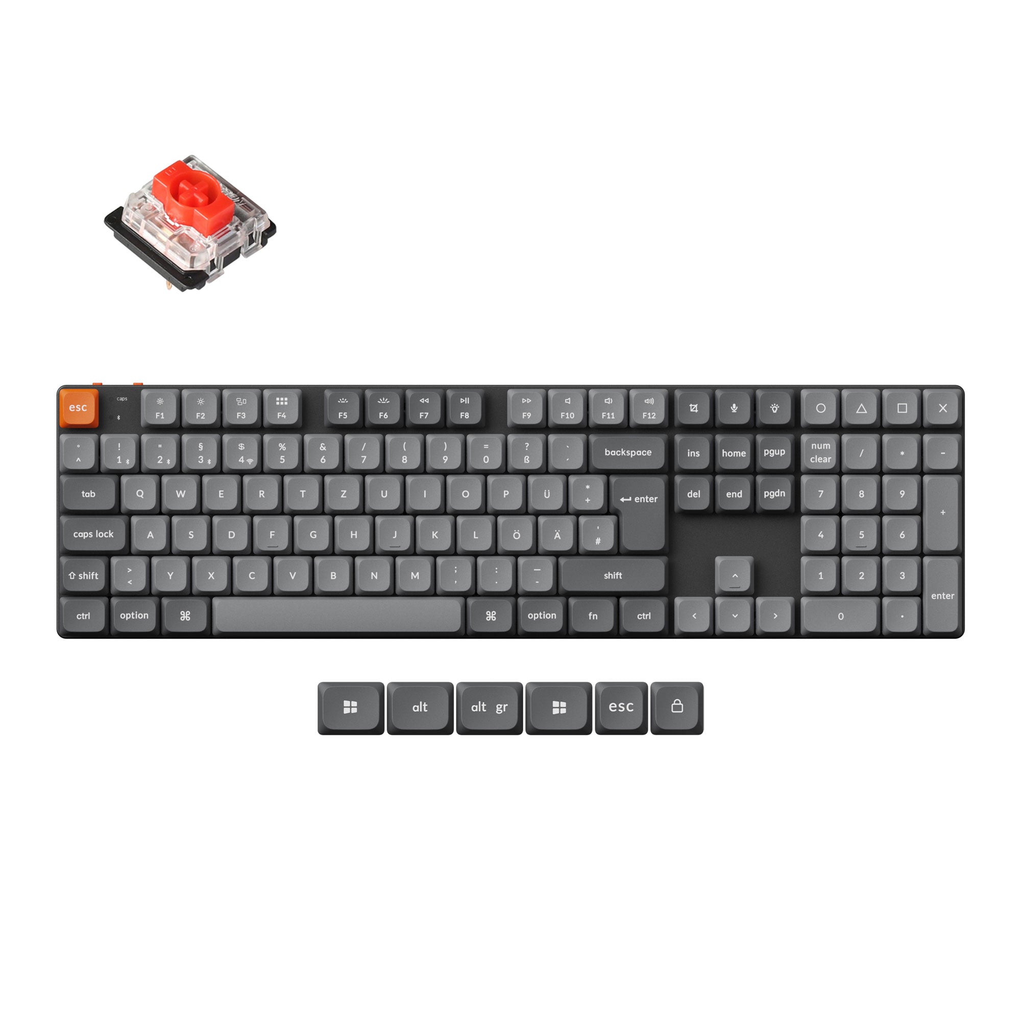 Keychron K5 Max QMK Wireless Custom Mechanical Keyboard ISO Layout Collection - Image 3