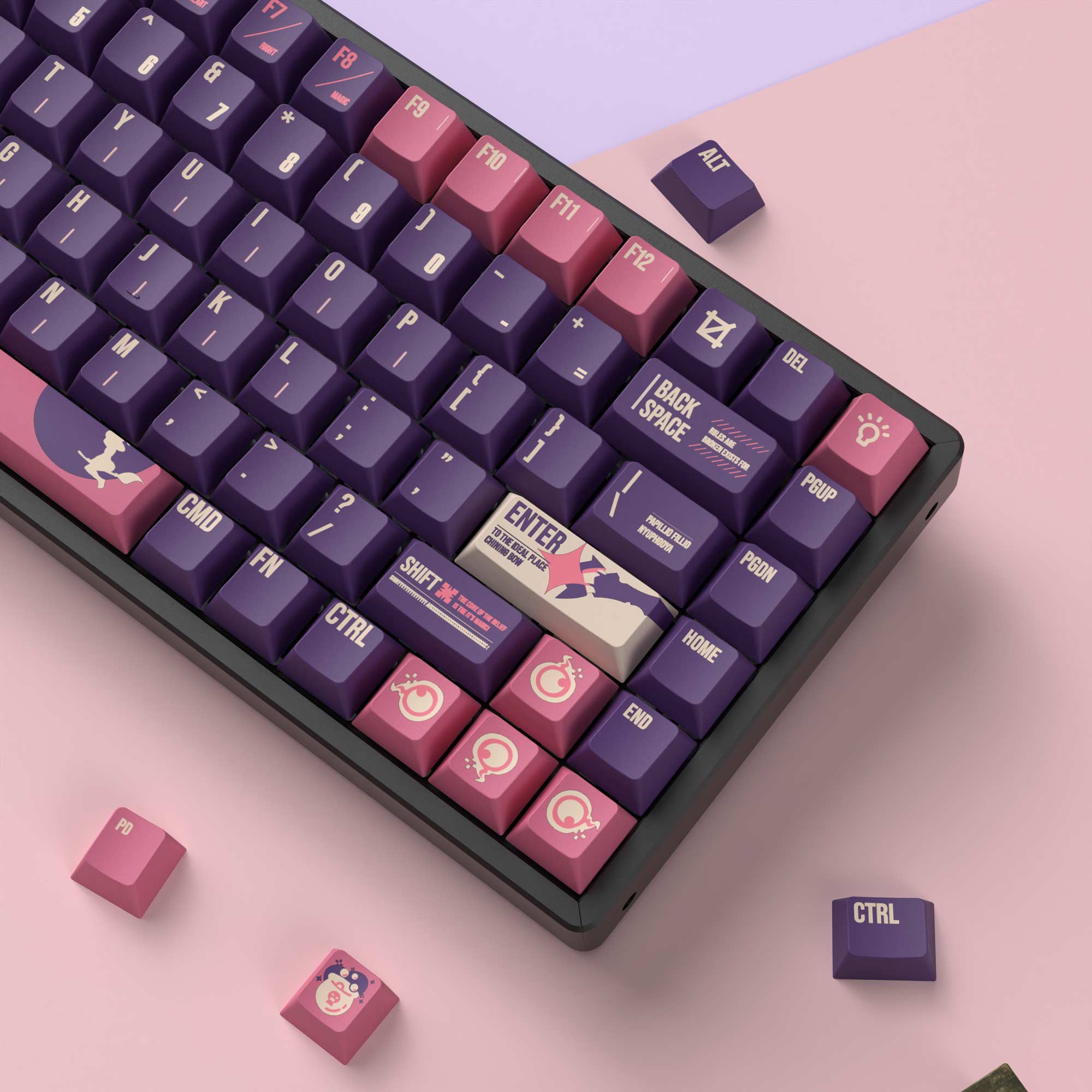 Lunar Witch - Cherry Profile Dye-Sub PBT Full Keycap Set - Image 3