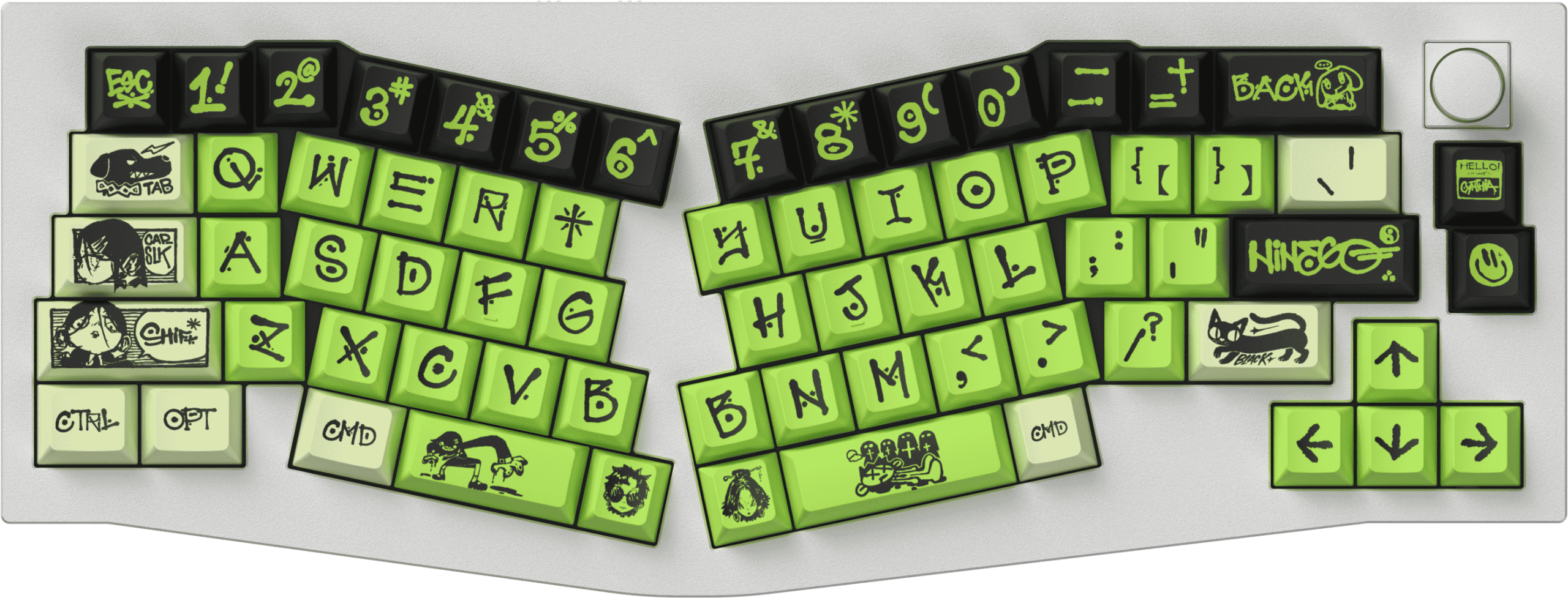 NINEGO - Cherry Profile Dye-Sub PBT Full Keycap Set - Image 3