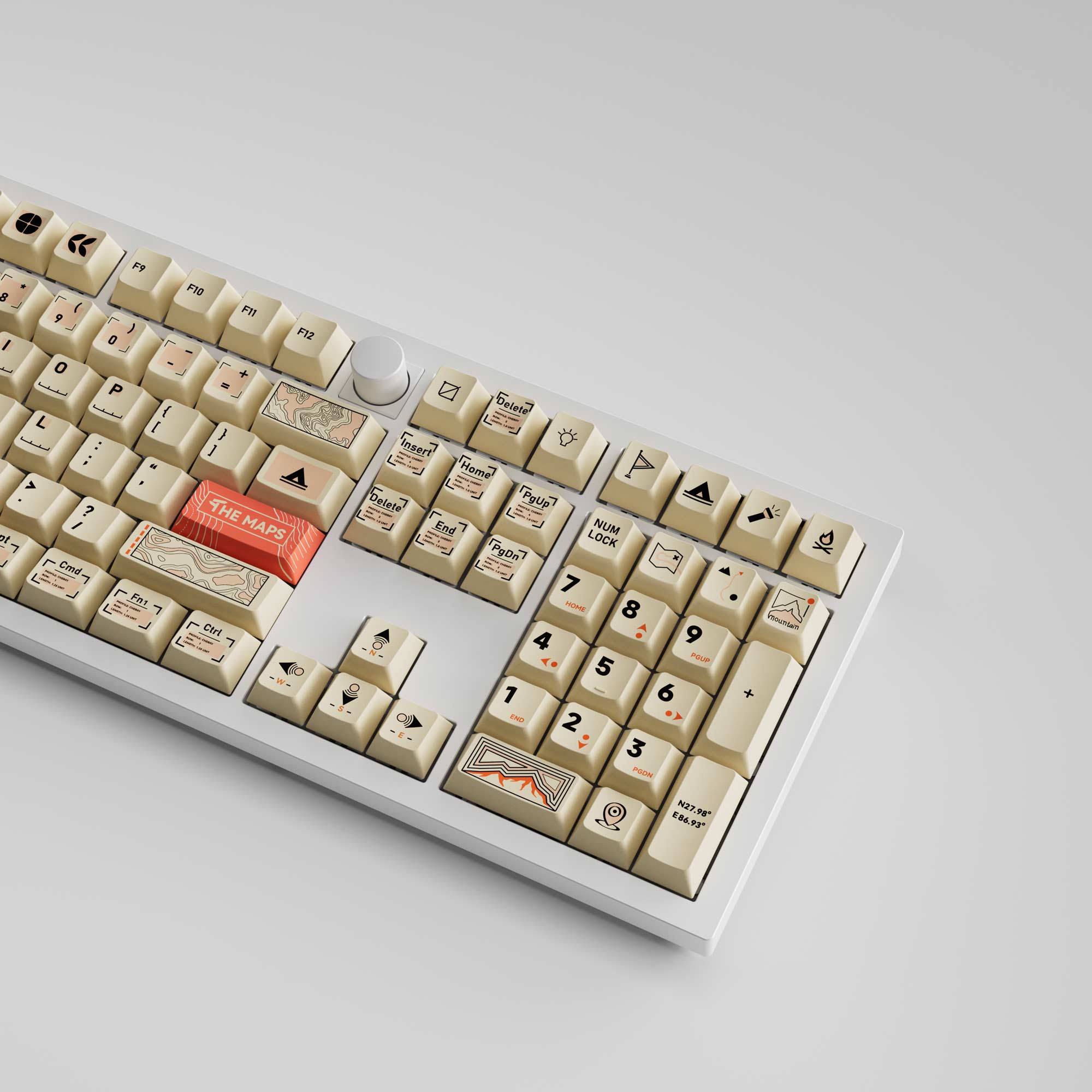 The Maps - Cherry Profile Dye-Sub PBT Full Keycap Set - Image 3